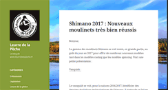 Desktop Screenshot of blog.leurredelapeche.fr